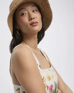 Straw Bucket Hat