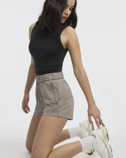 Stretch Pull-On Shorts with Zipped Pockets - Hyba