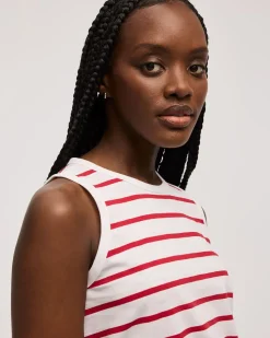 Striped Crew-Neck Tank