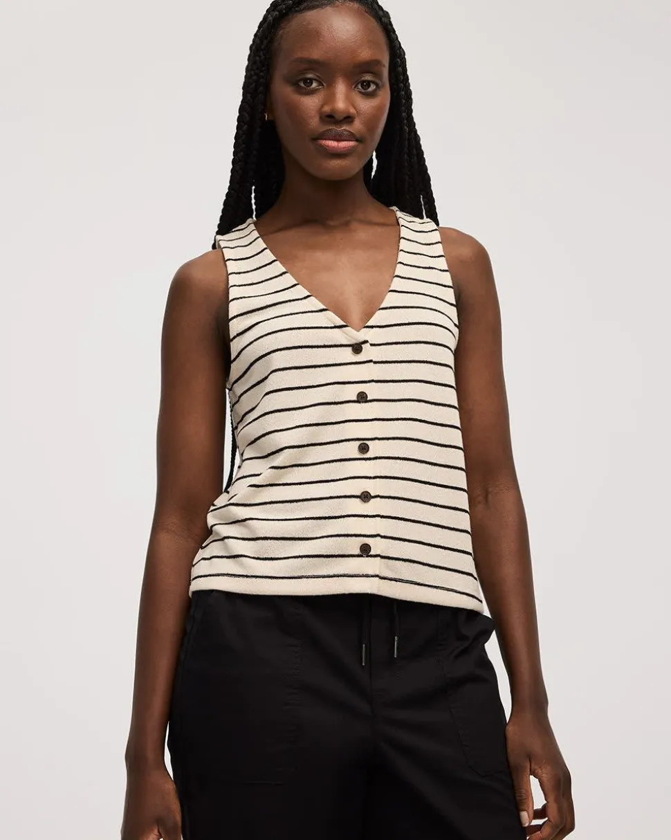 Striped Knit Vest