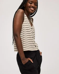 Striped Knit Vest