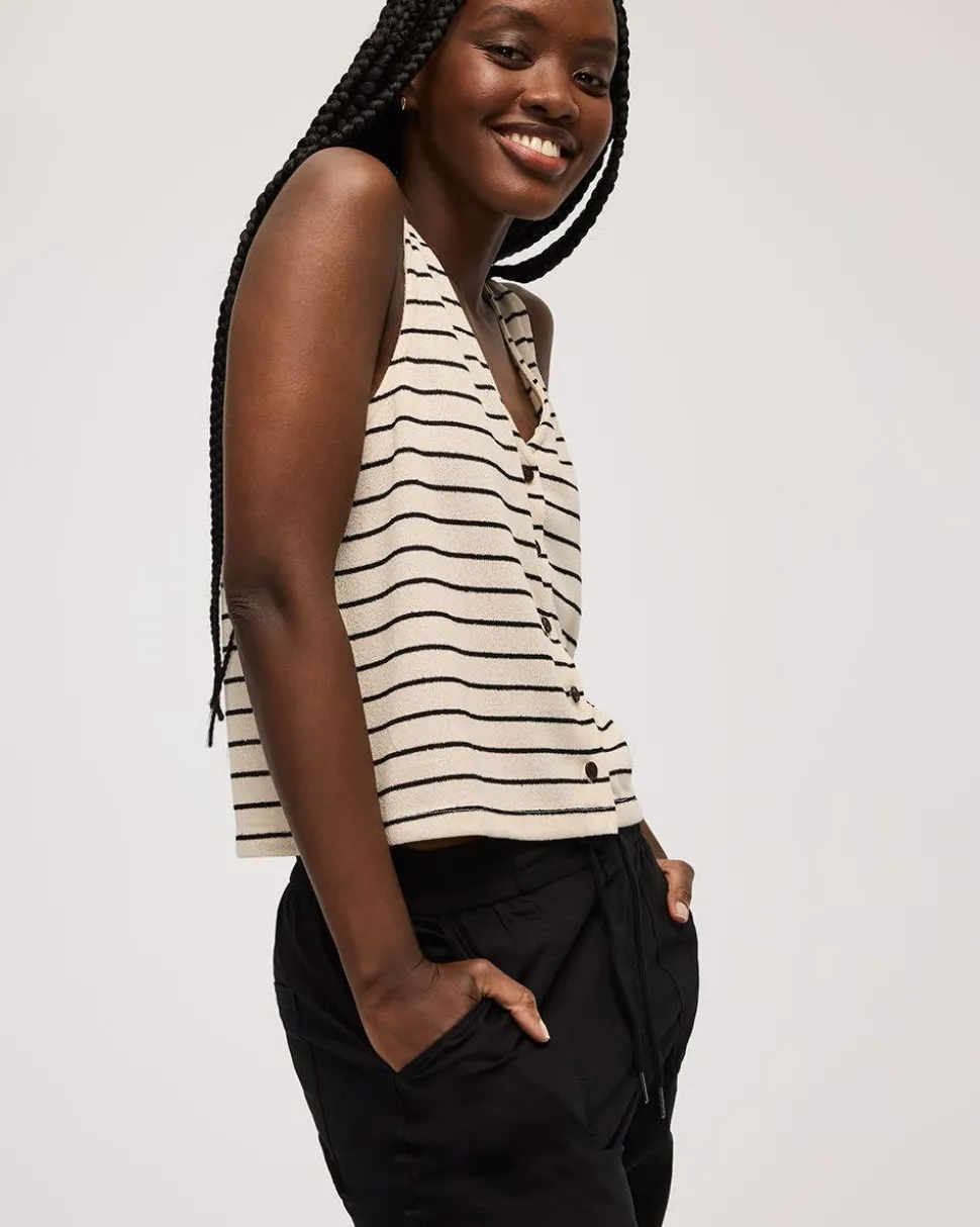 Striped Knit Vest