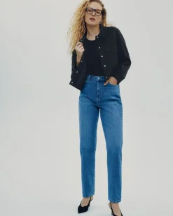 Tapered-Leg High-Rise Jean - The Mom Jeans - Petite