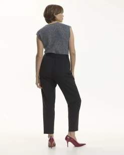 Tapered-Leg High-Rise Pant with Sash - The Timeless - Tall