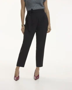 Tapered-Leg High-Rise Pant with Sash - The Timeless - Tall