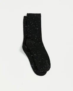 Textured Cotton Crew Socks