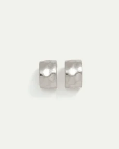 Thick Hammered Hoops
