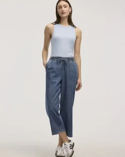 Wide-Leg Cropped Jean - Petite