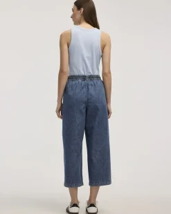 Wide-Leg Cropped Jean - Petite