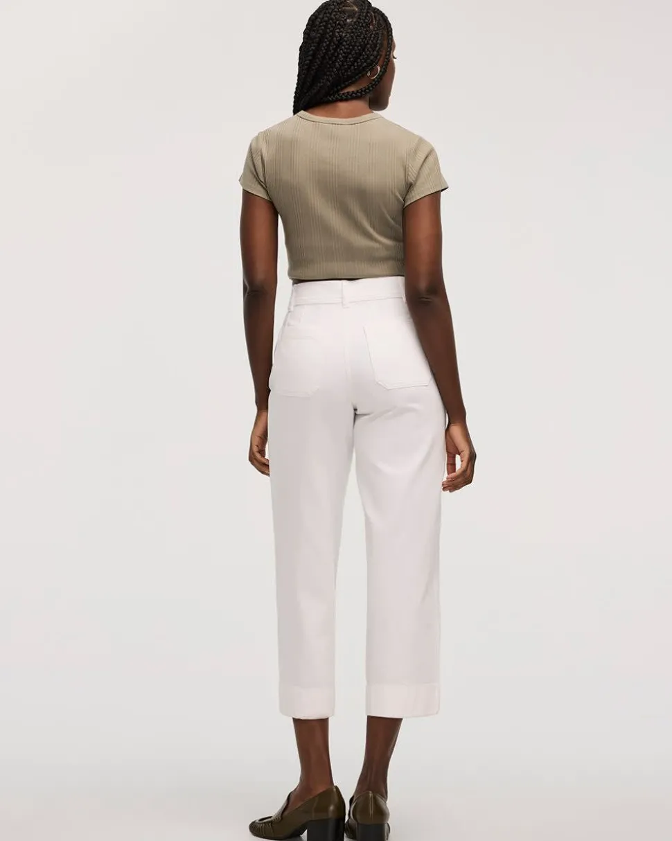 Wide-Leg High-Rise Cropped Jeans