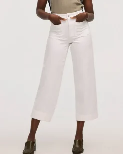 Wide-Leg High-Rise Cropped Jeans