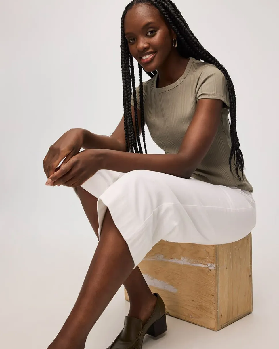 Wide-Leg High-Rise Cropped Jeans