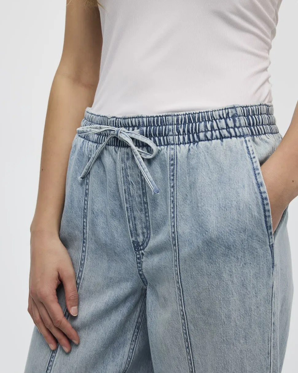 Wide-Leg High-Rise Jean