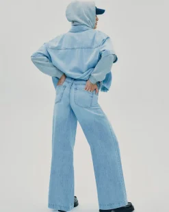 Wide-Leg High-Rise Jean
