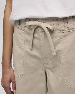 Wide-Leg Mid-Rise Utility Pant