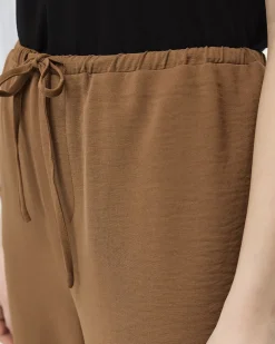 Wide-Leg Pull-On High-Rise Pant