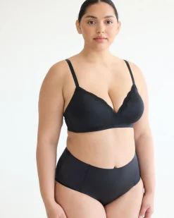 Wireless Bra with Lace Trim - R Line