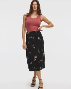 Wrap Midi Skirt